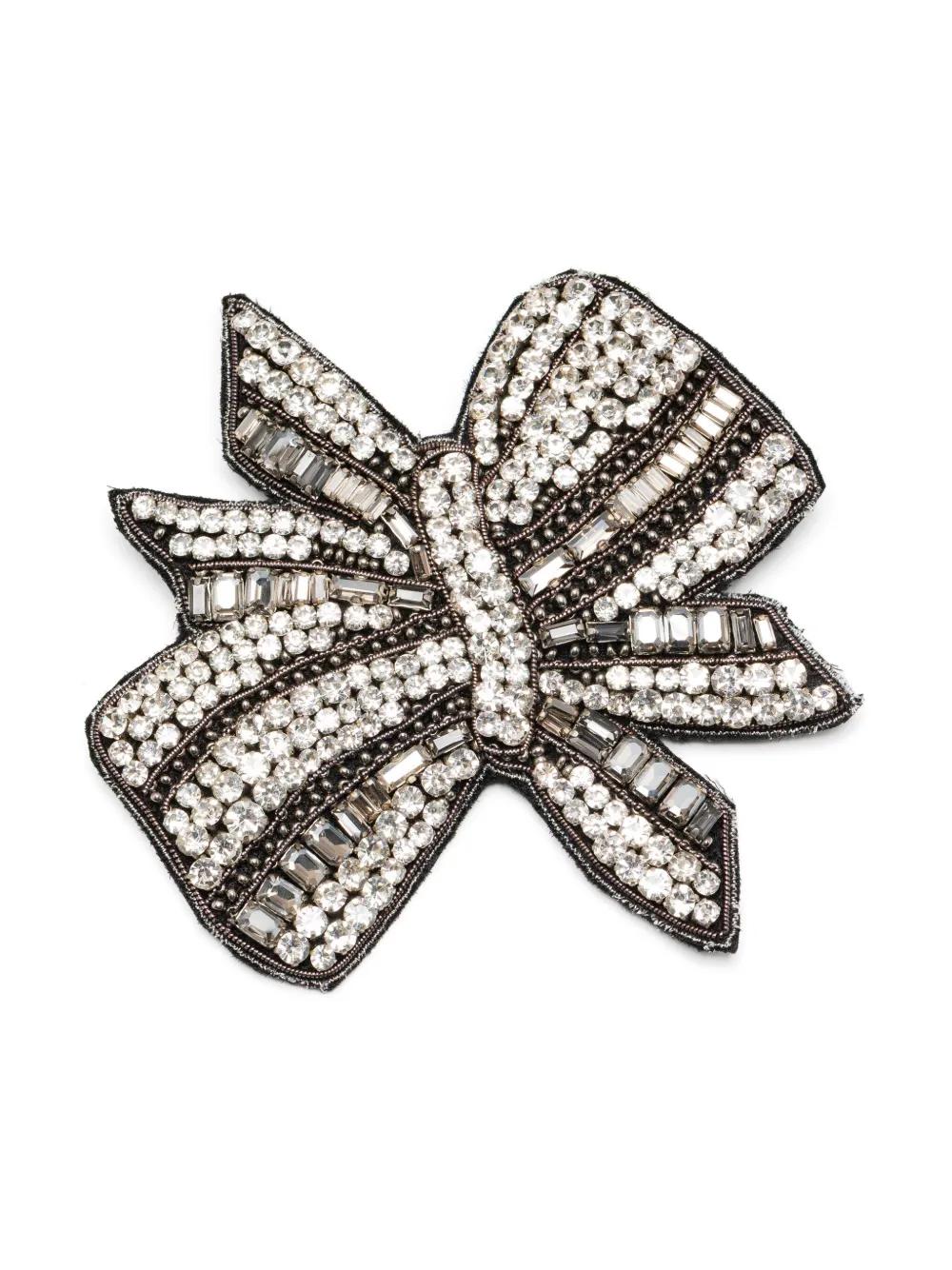 Dice Kayek bow brooch - Argento