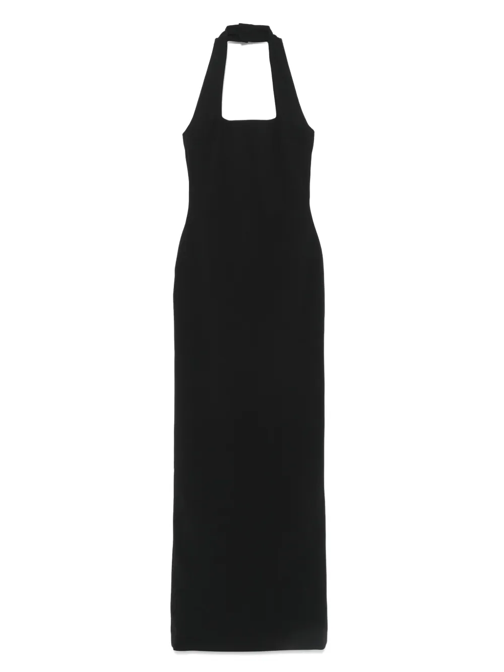 Solace London square-neck dress - Nero