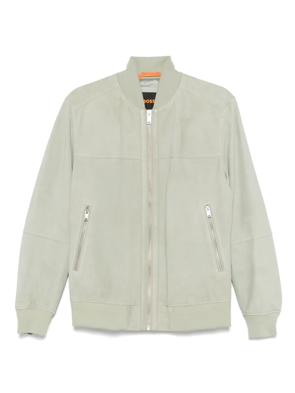 BOSS zip-up bomber jacket - Verde
