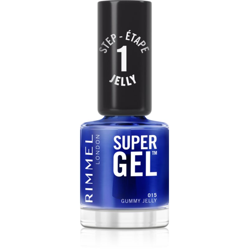 Rimmel Super Gel Smalto Gel Per Unghie Senza Lampada Uv/Led Colore 015 Gummy Jelly 12 Ml