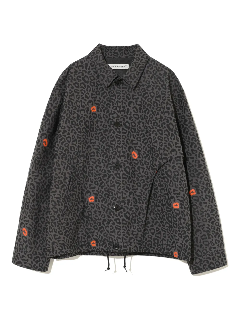 Undercover leopard-print jacket - Grigio