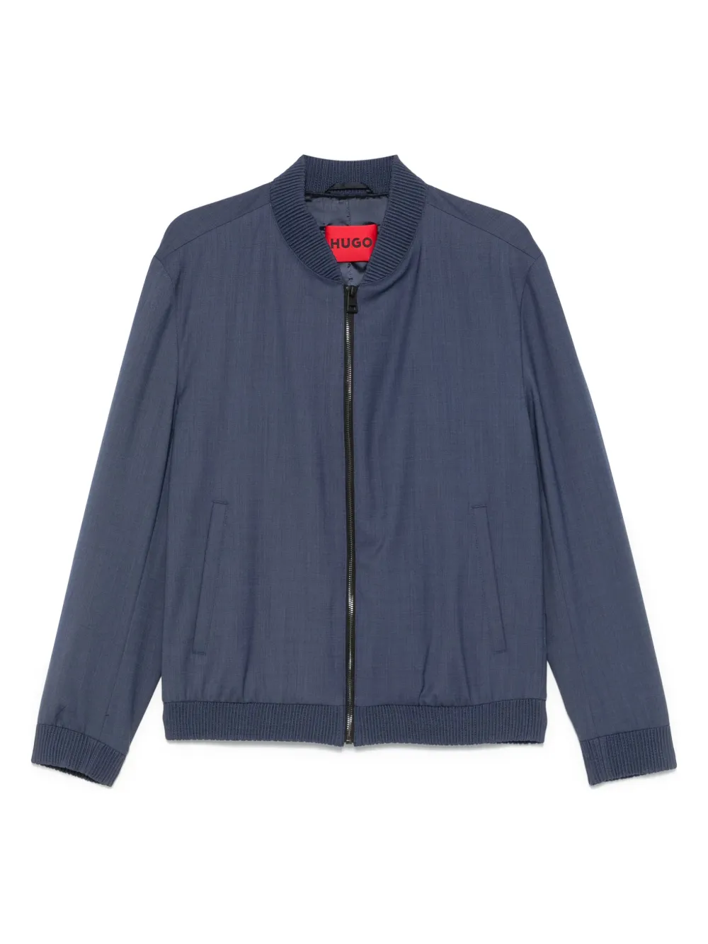 BOSS zip-up bomber jacket - Blu