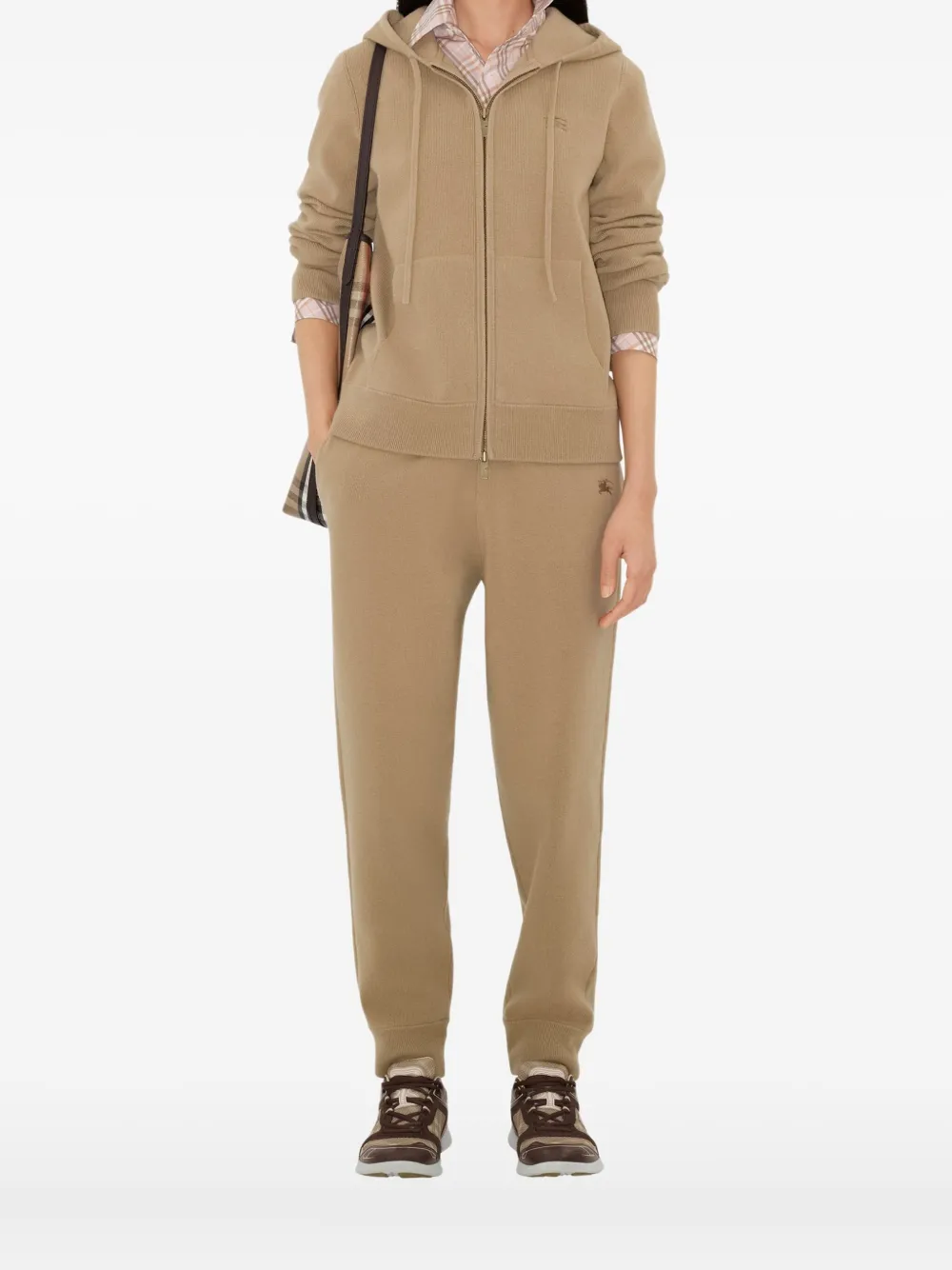 Burberry hooded zip-up sweater - Toni neutri