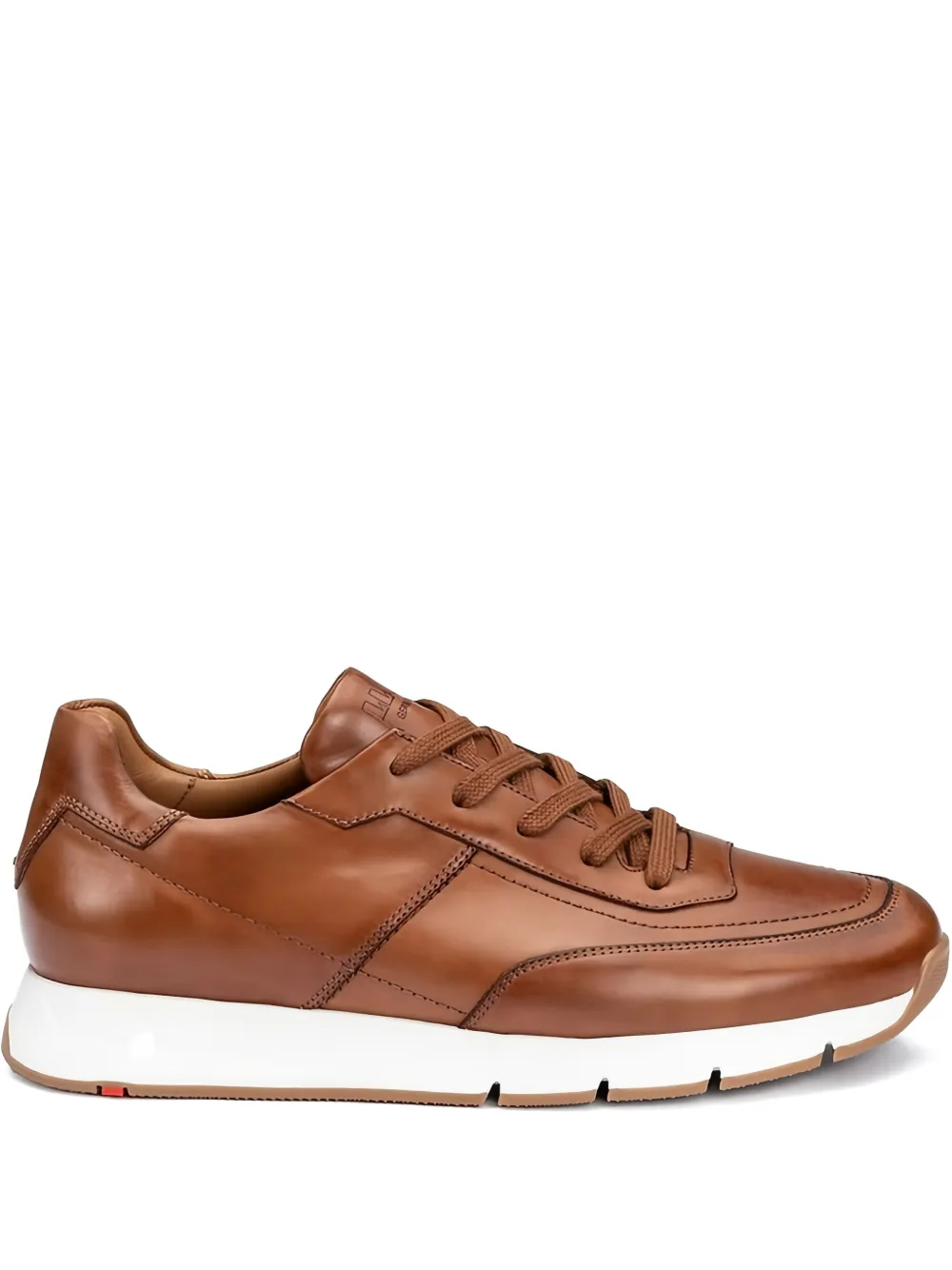 Lloyd Amsterdam leather lace-up sneakers - Marrone