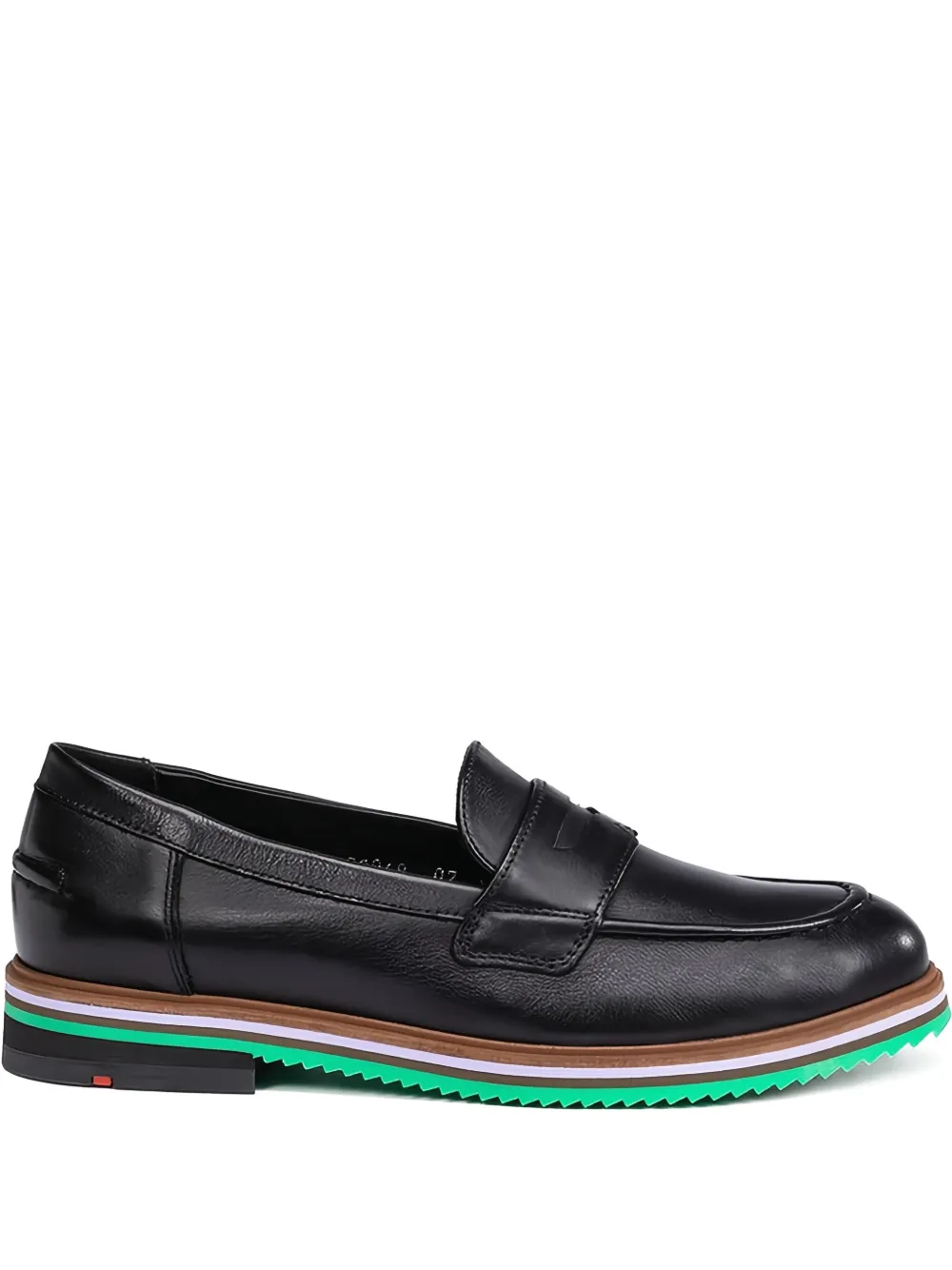 Lloyd leather penny loafers - Nero