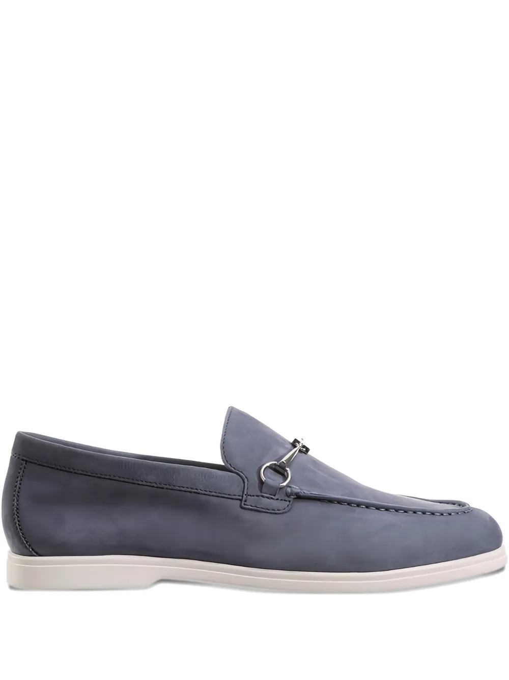 Hogl Joe horsebit-detail suede loafers - Blu