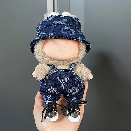 Vestiti per Labubu, set di vestiti per bambola Labubu, cappello, vestiti e zaino per Labubu, eleganti e adorabili vestiti per bambole (senza bambola)