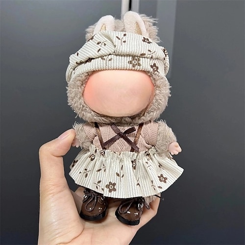 Vestiti per Labubu, set di vestiti per bambola Labubu, cappello, vestiti e zaino per Labubu, eleganti e adorabili vestiti per bambole (senza bambola)
