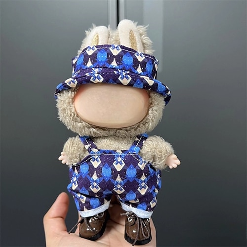 Vestiti per Labubu, set di vestiti per bambola Labubu, cappello, vestiti e zaino per Labubu, eleganti e adorabili vestiti per bambole (senza bambola)