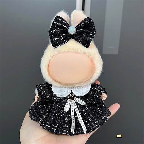 Vestiti per Labubu, set di vestiti per bambola Labubu, cappello, vestiti e zaino per Labubu, eleganti e adorabili vestiti per bambole (senza bambola)