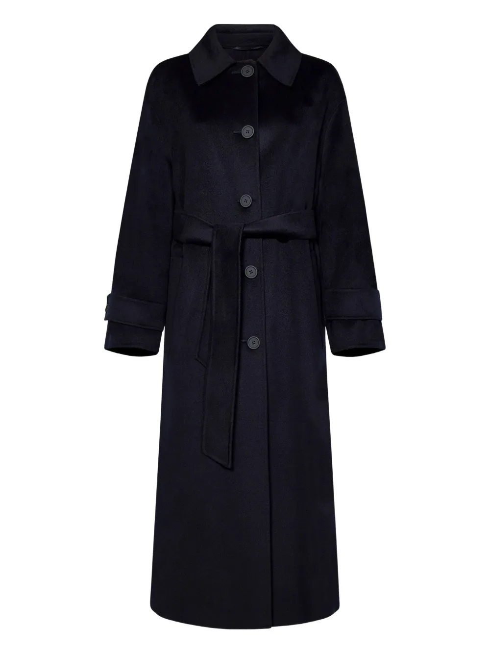Max Mara virgin wool-cashmere blend coat - Blu
