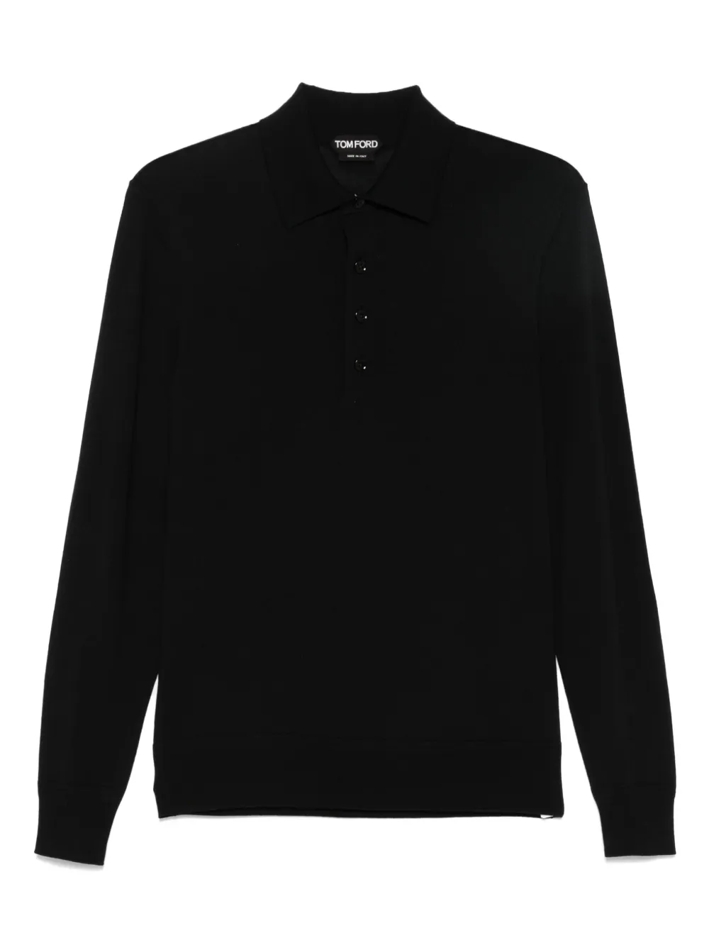TOM FORD wool polo shirt - Nero
