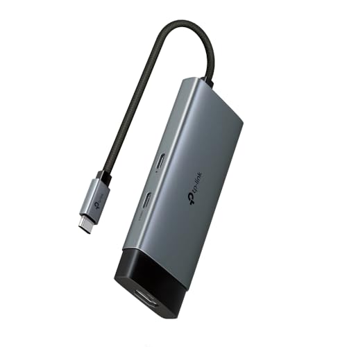 Tp-Link Uh5020C Hub Usb-C 5 In 1-2 Porte Usb 3.0, 2 Porte Usb-C, Design Compatto E Leggero, Ad Alta Velocità Di Trasferimento Dati, Plug & Play Per Pc