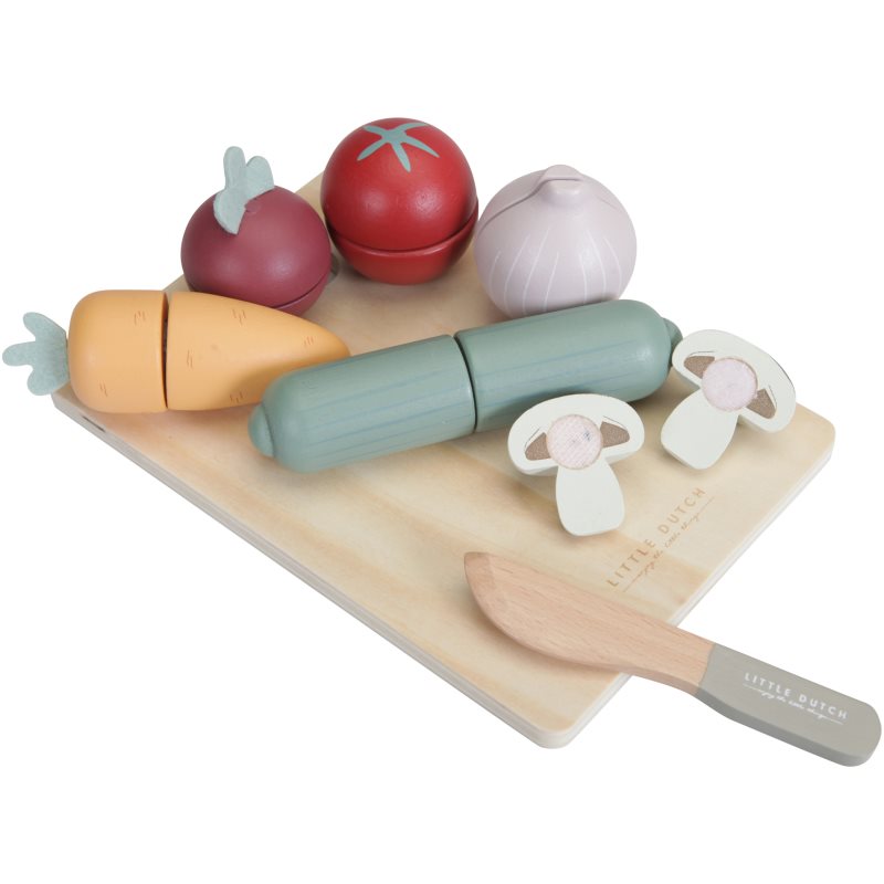 Little Dutch Cutting Set Vegetables Verdura Affettata 2 Y+ 6 Pz