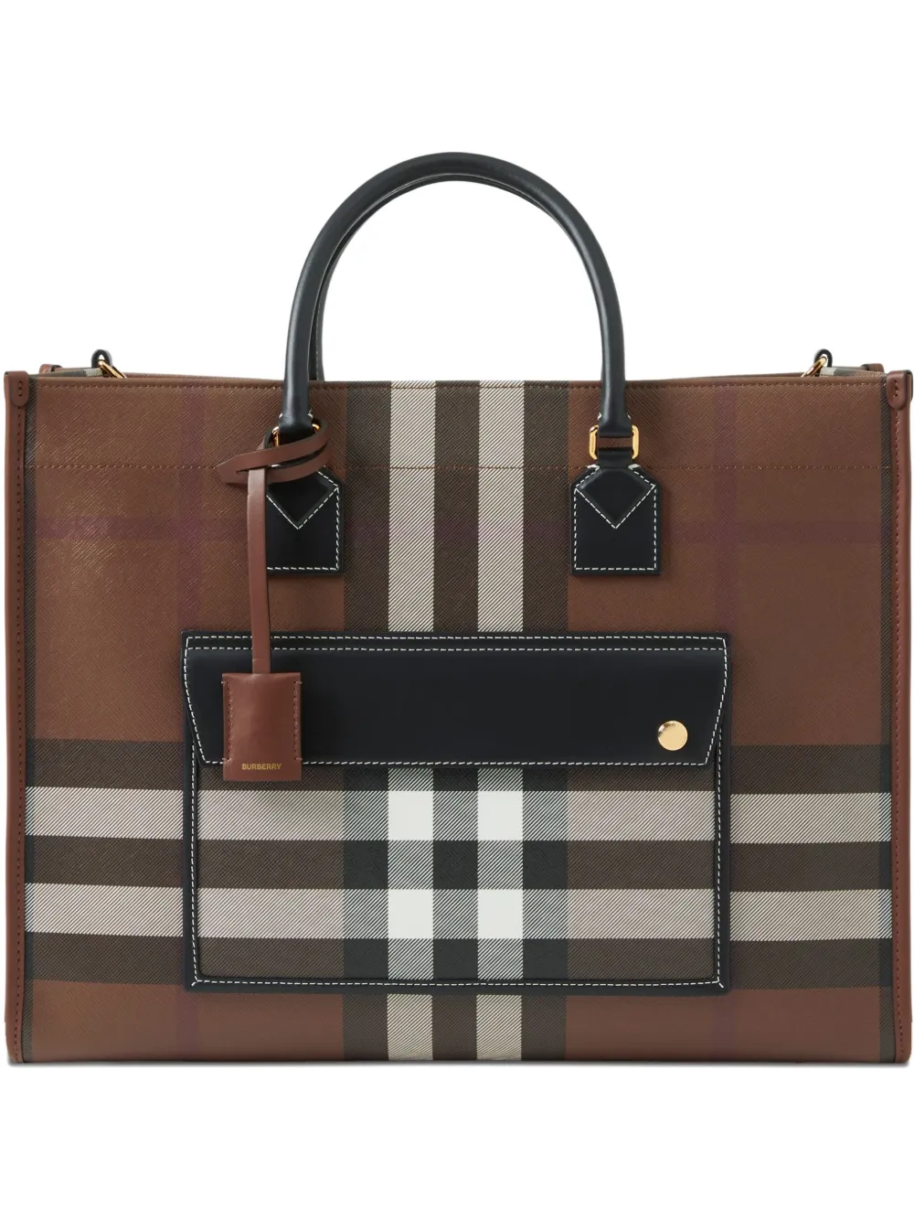 Burberry Borsa tote Freya - Marrone