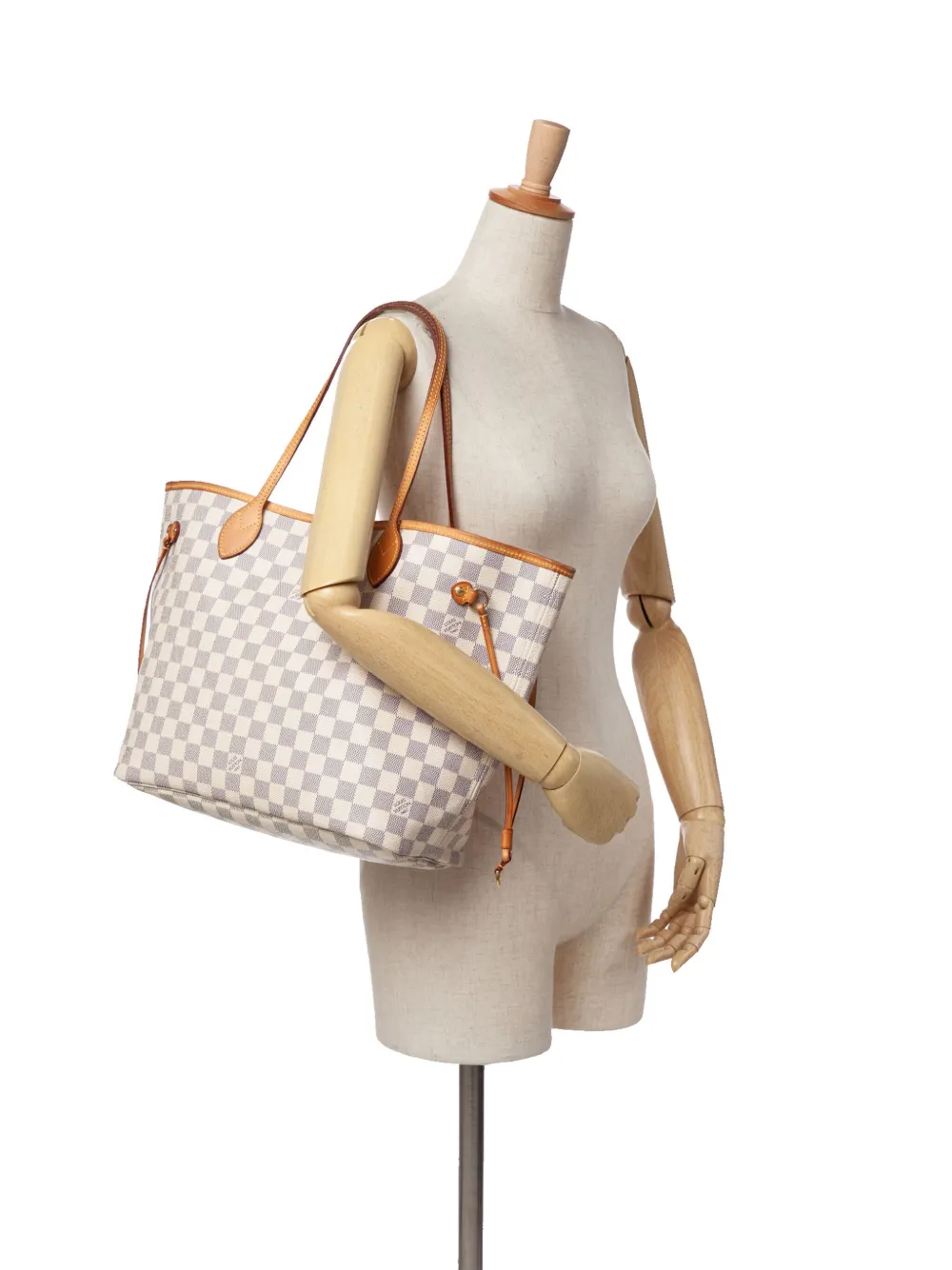 Louis Vuitton Pre-Owned 2013 Damier Azur Neverfull MM tote bag - Bianco