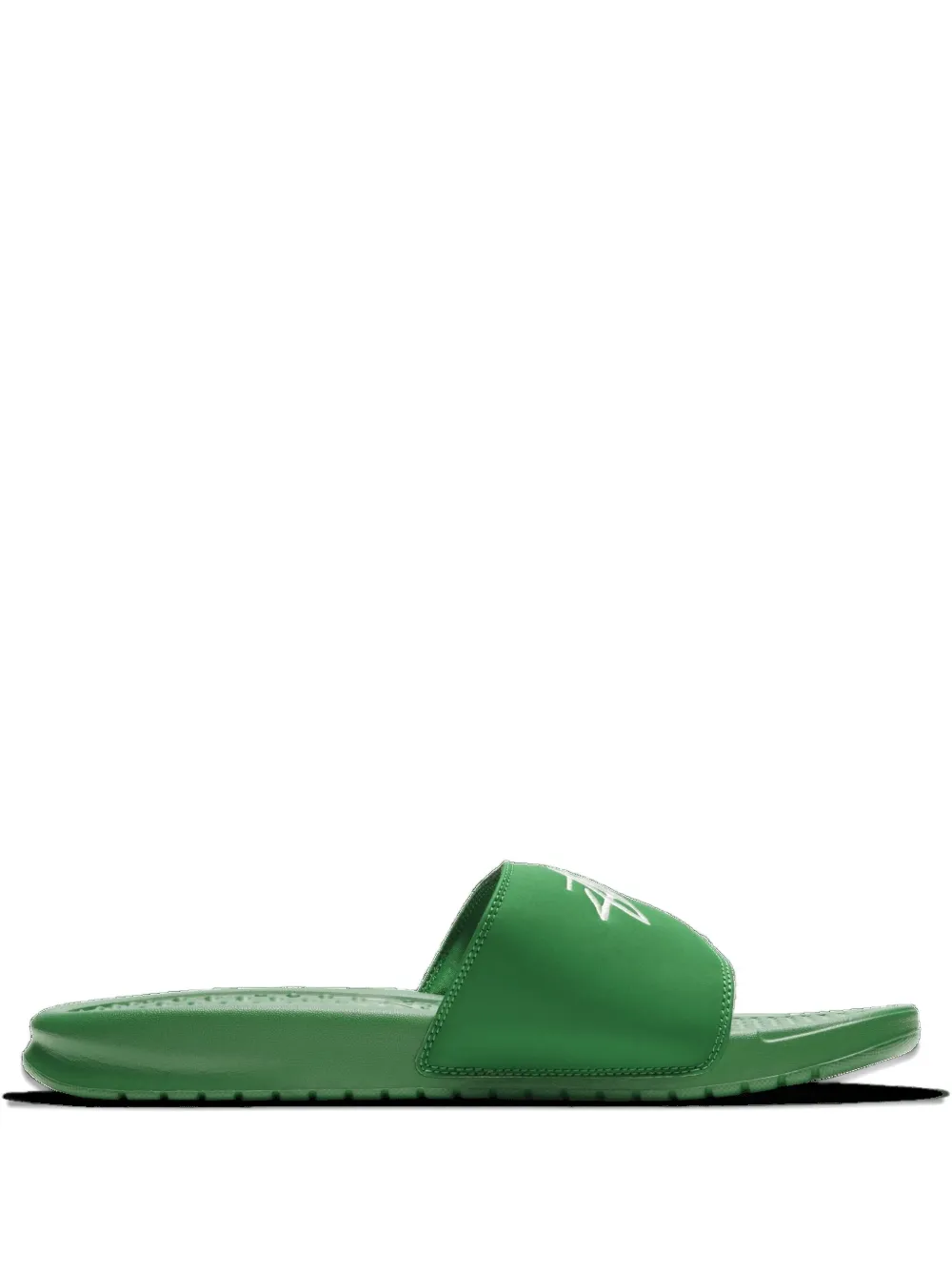 Nike Benassi "Pine Green/Sail" slides - Verde