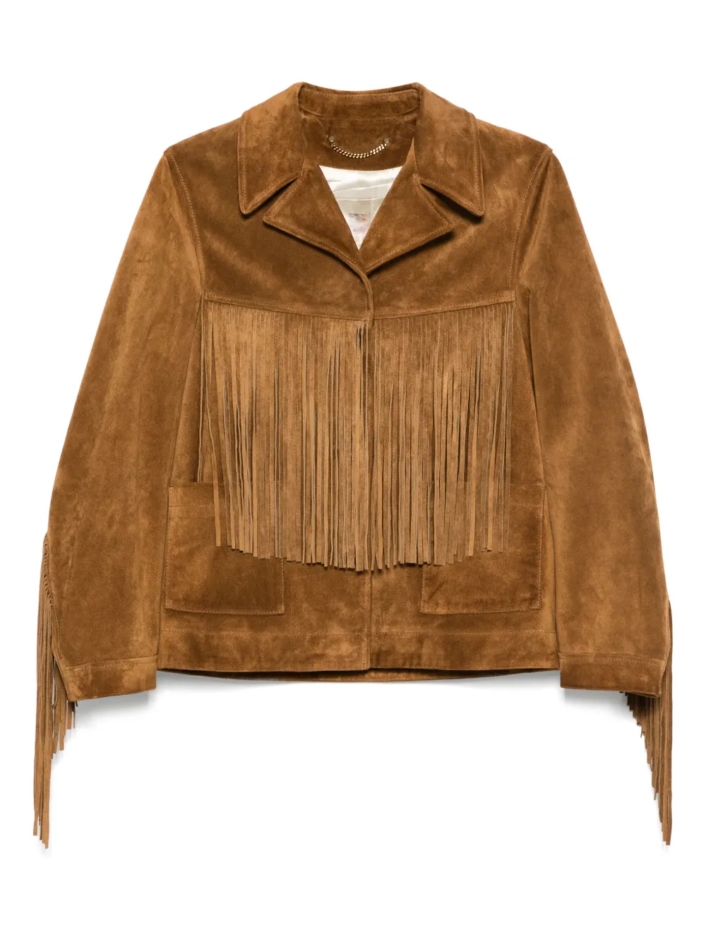 Golden Goose fringed suede jacket - Marrone