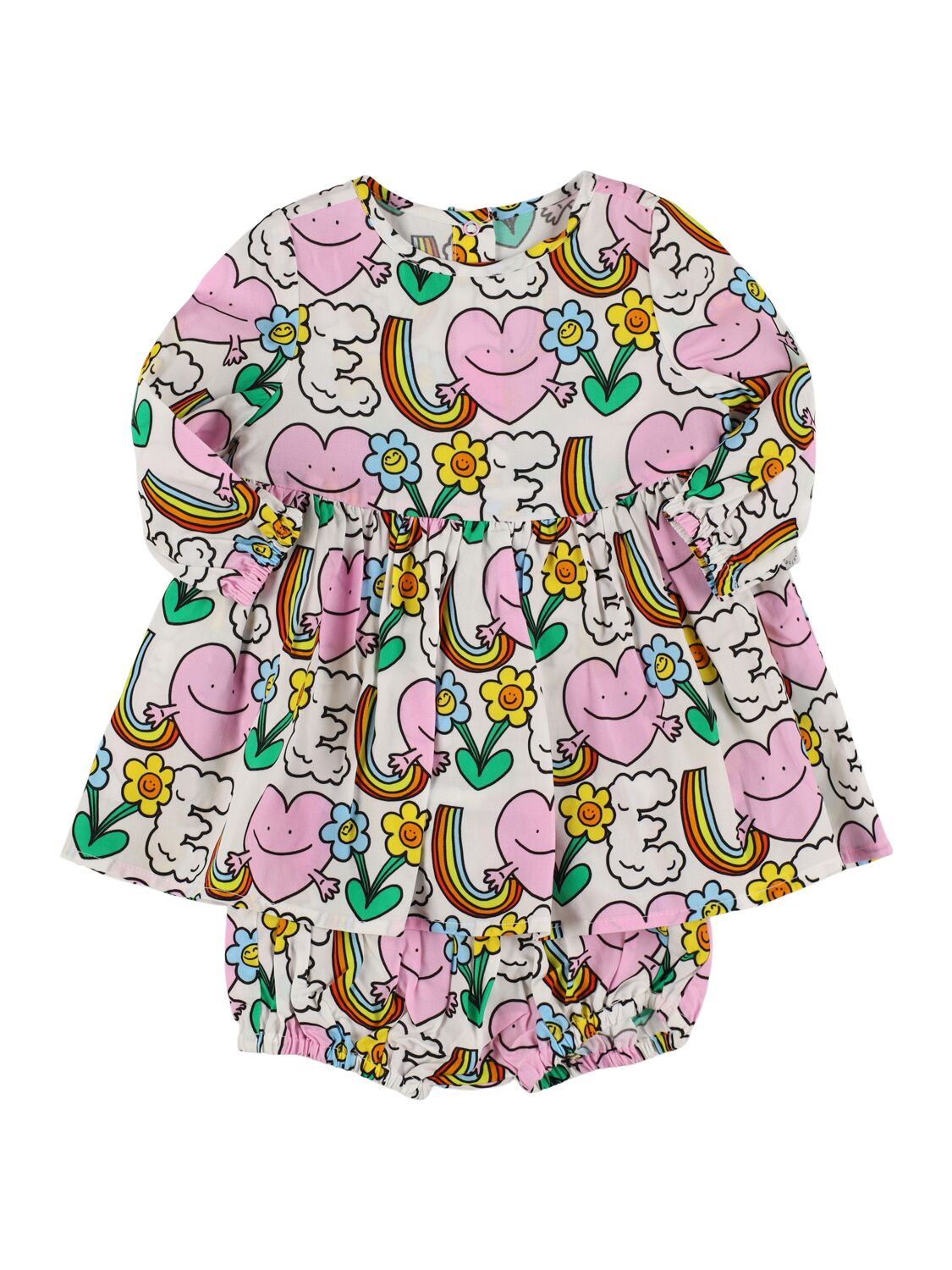 Printed Viscose Dress & Diaper Cover