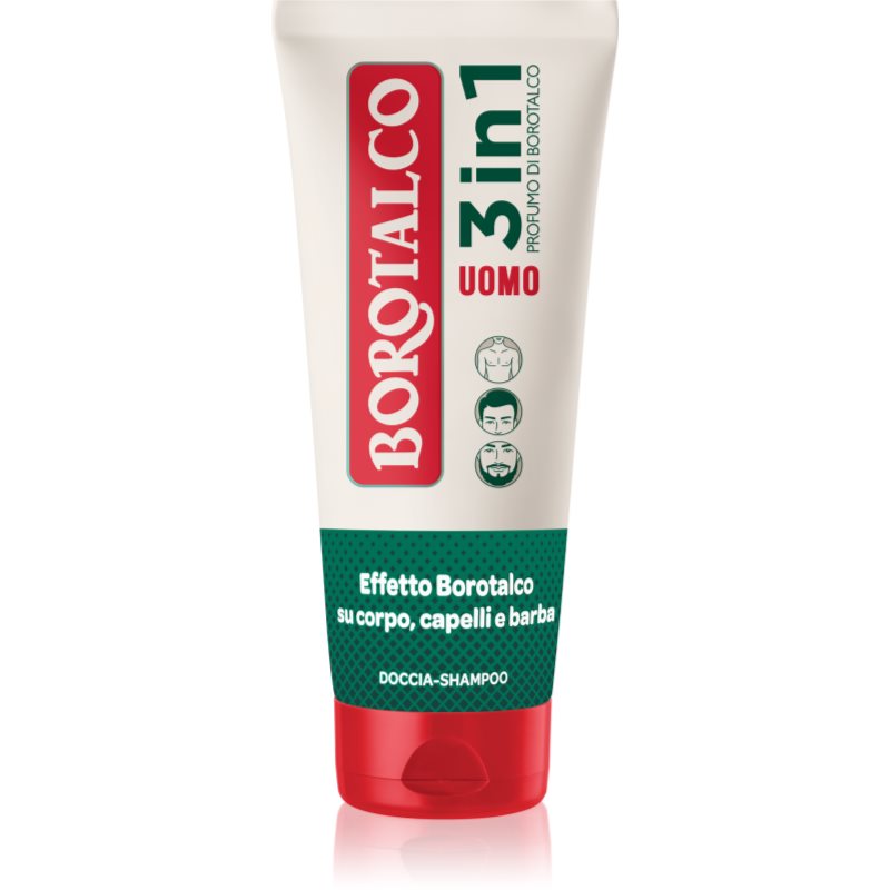 Borotalco Uomo 3 In 1 Gel Doccia Per Uomo Per Viso, Corpo E Capelli Αρώματα Profumo Di Borotalco 200 Ml