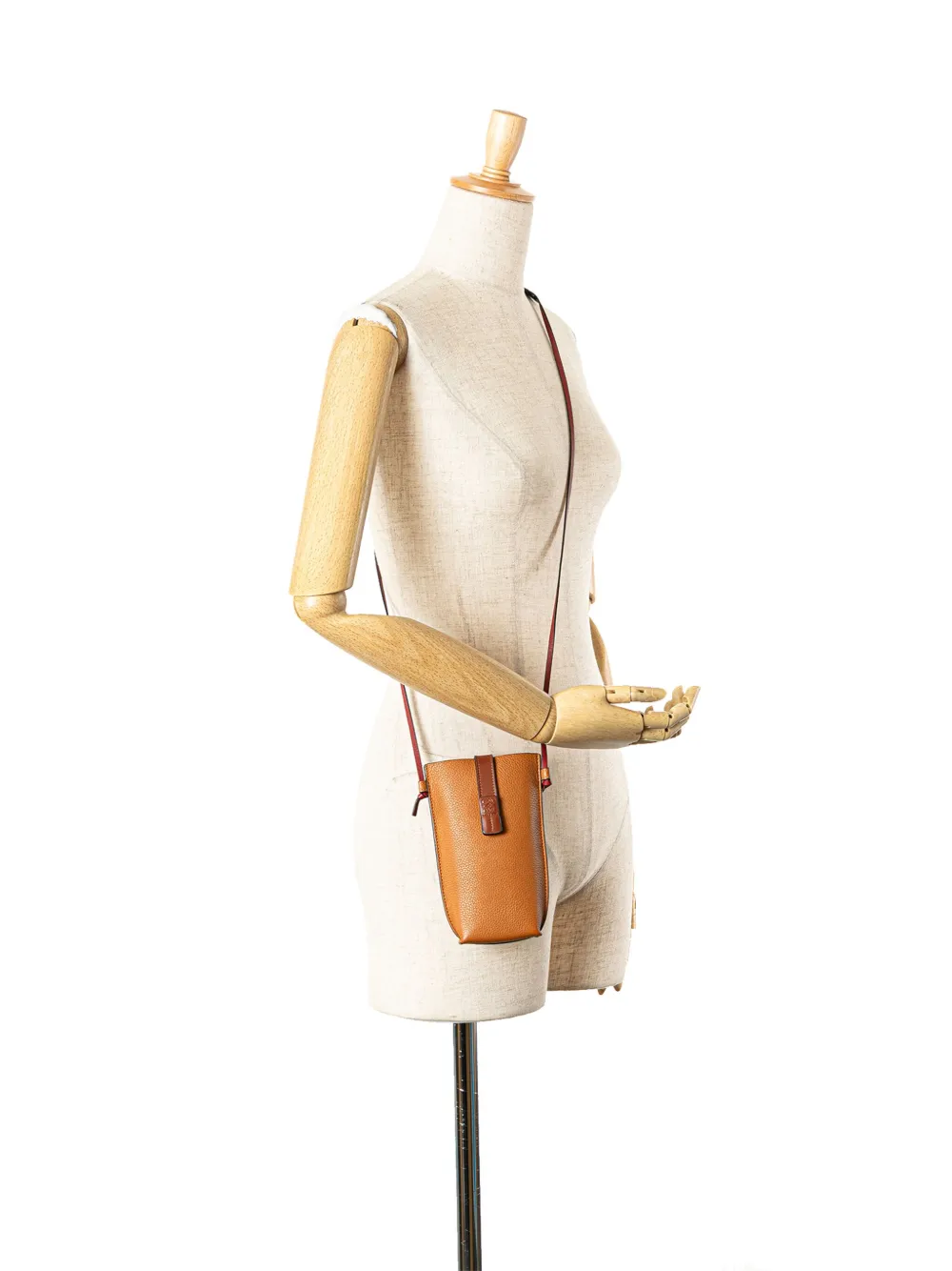 Loewe Pre-Owned 2019 Grained Calfskin Gate Pocket crossbody bag - Marrone