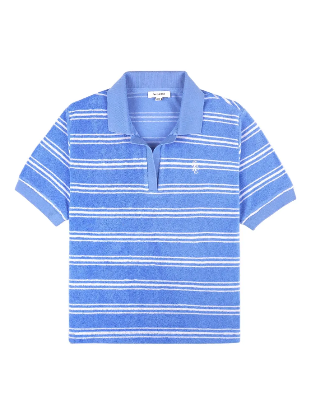 Sporty & Rich Juniper striped T-shirt - Blu