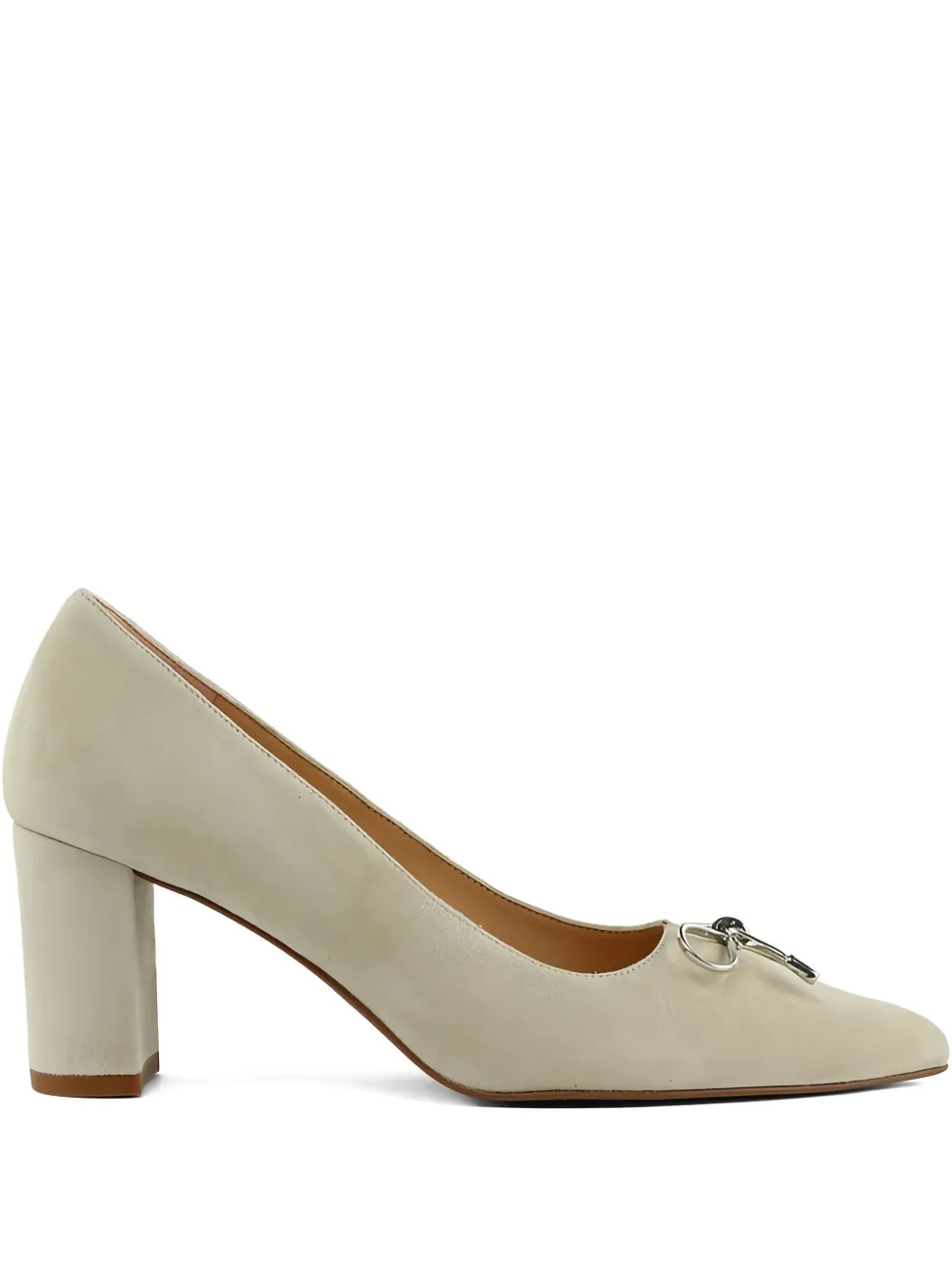 PETER KAISER bow-detail block-heel pumps - Toni neutri