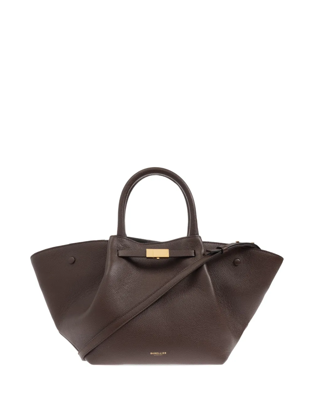 DeMellier medium New York leather tote bag - Marrone