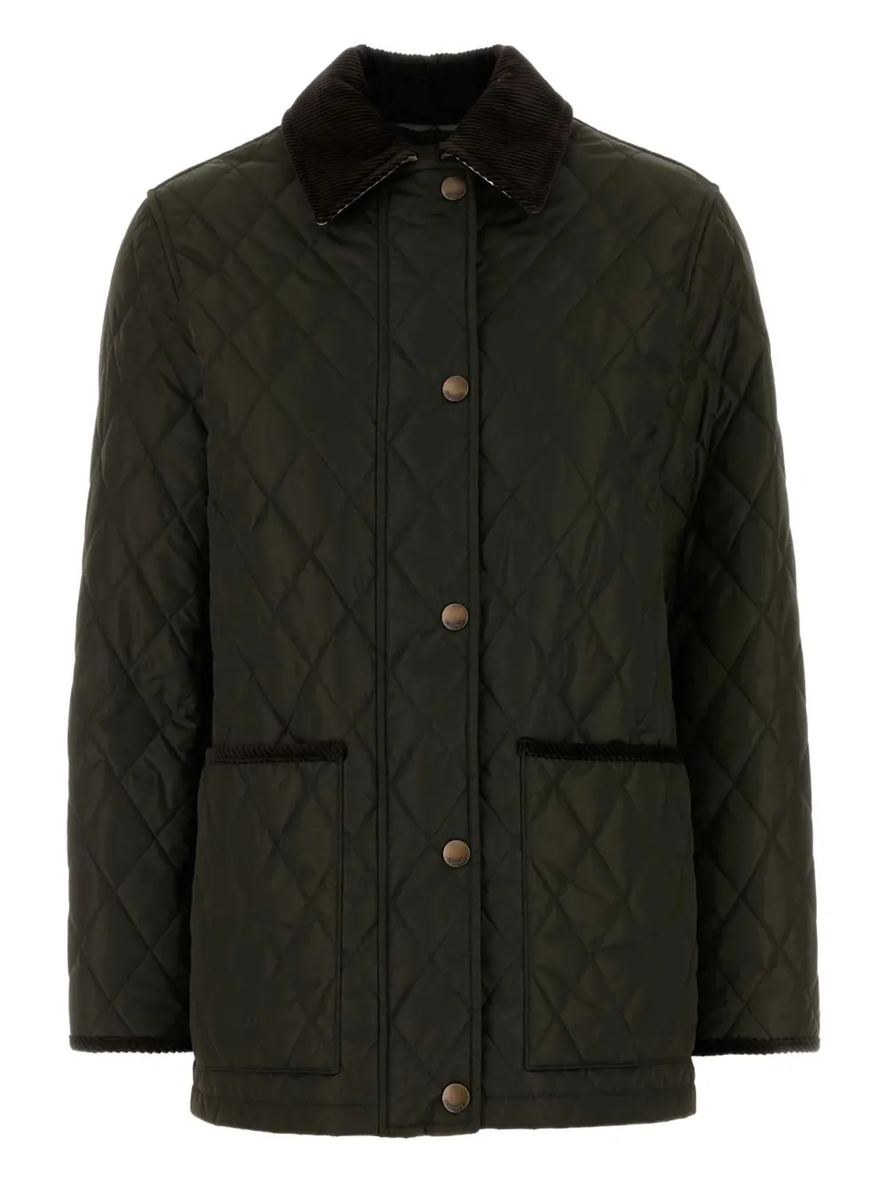 Burberry diamond-quilting jacket - Verde