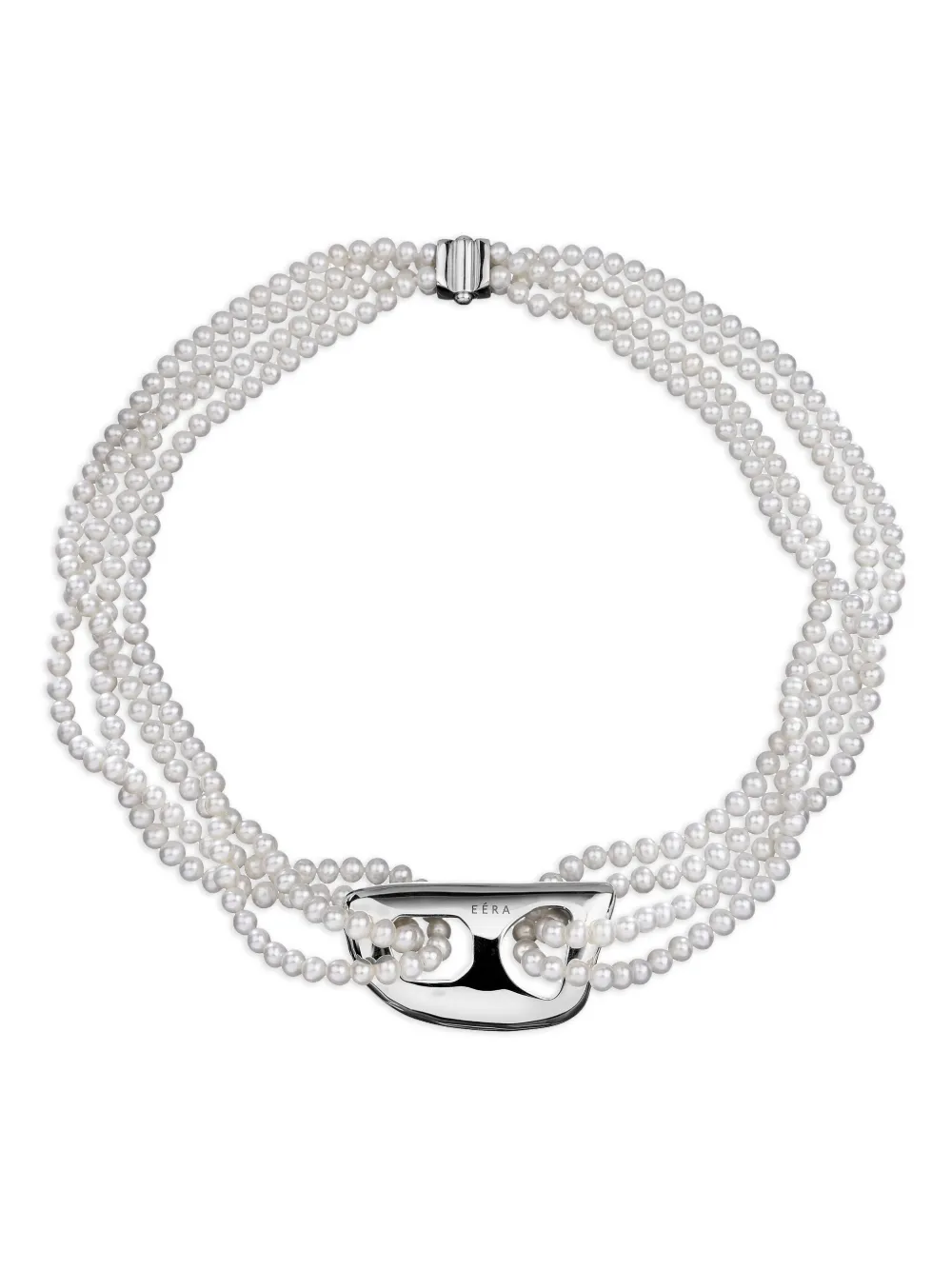EÉRA multi-strand pearl necklace - Argento