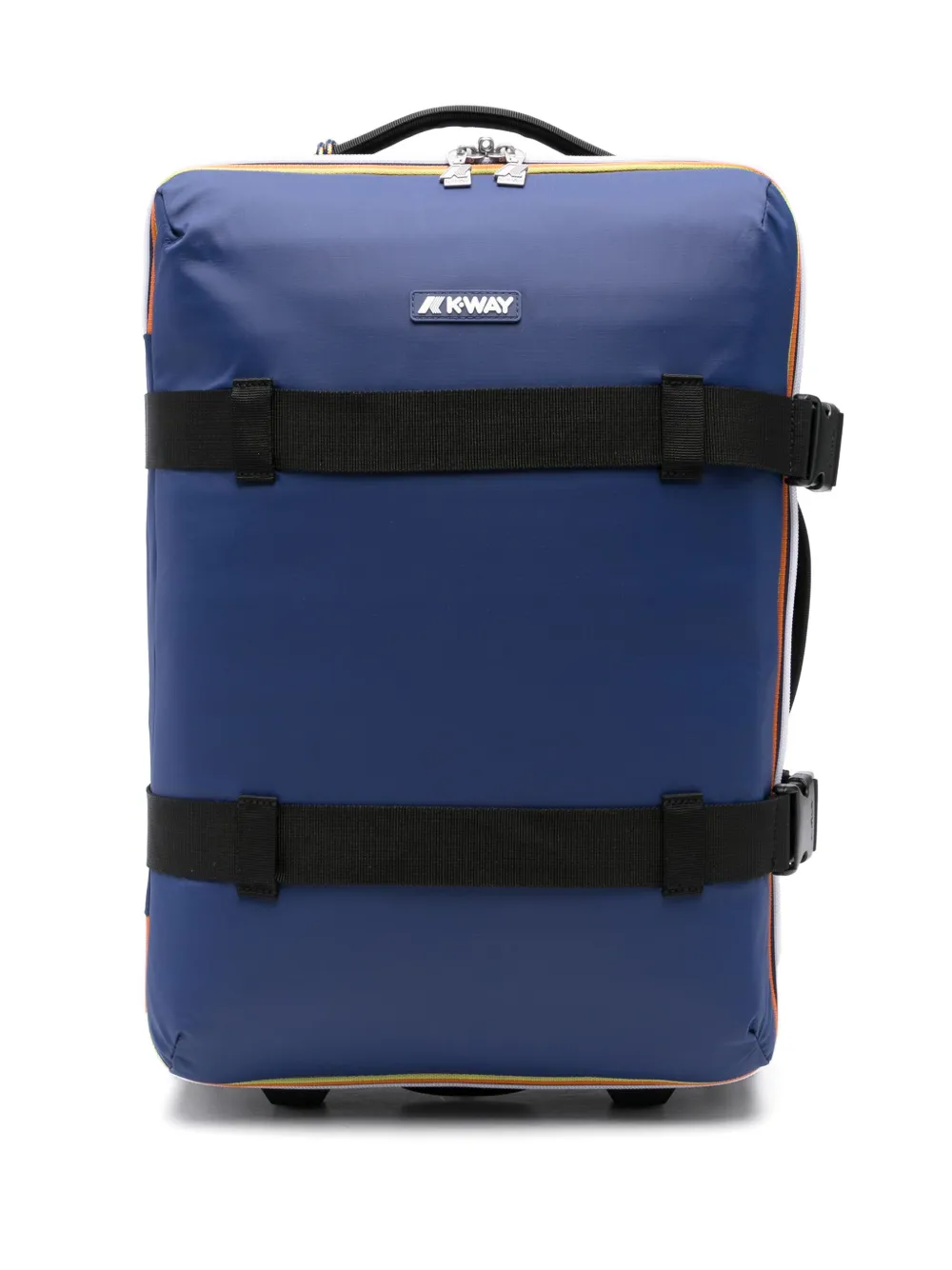 K-Way logo-plaque suitcase - Blu