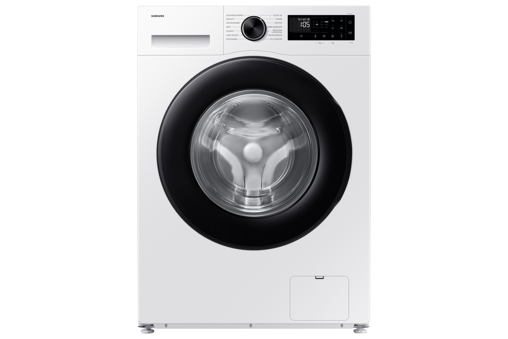 Samsung Laundry with A-10% Extra Energy Efficiency and AI Ecobubble&trade; WW90DG5G34AEET, White
