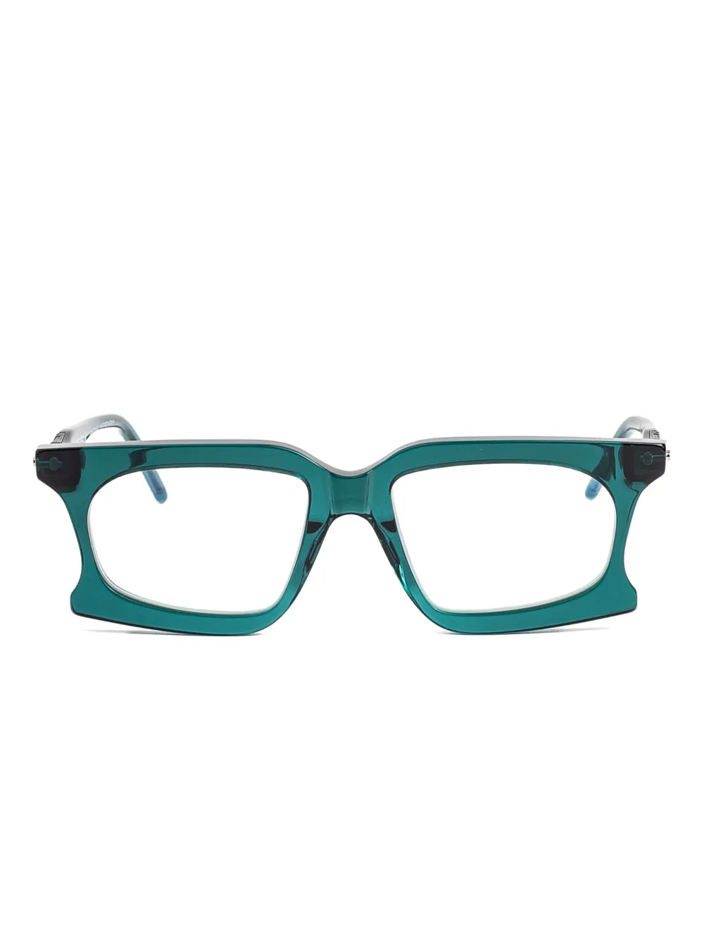 Kuboraum D73 rectangular-frame glasses - Verde