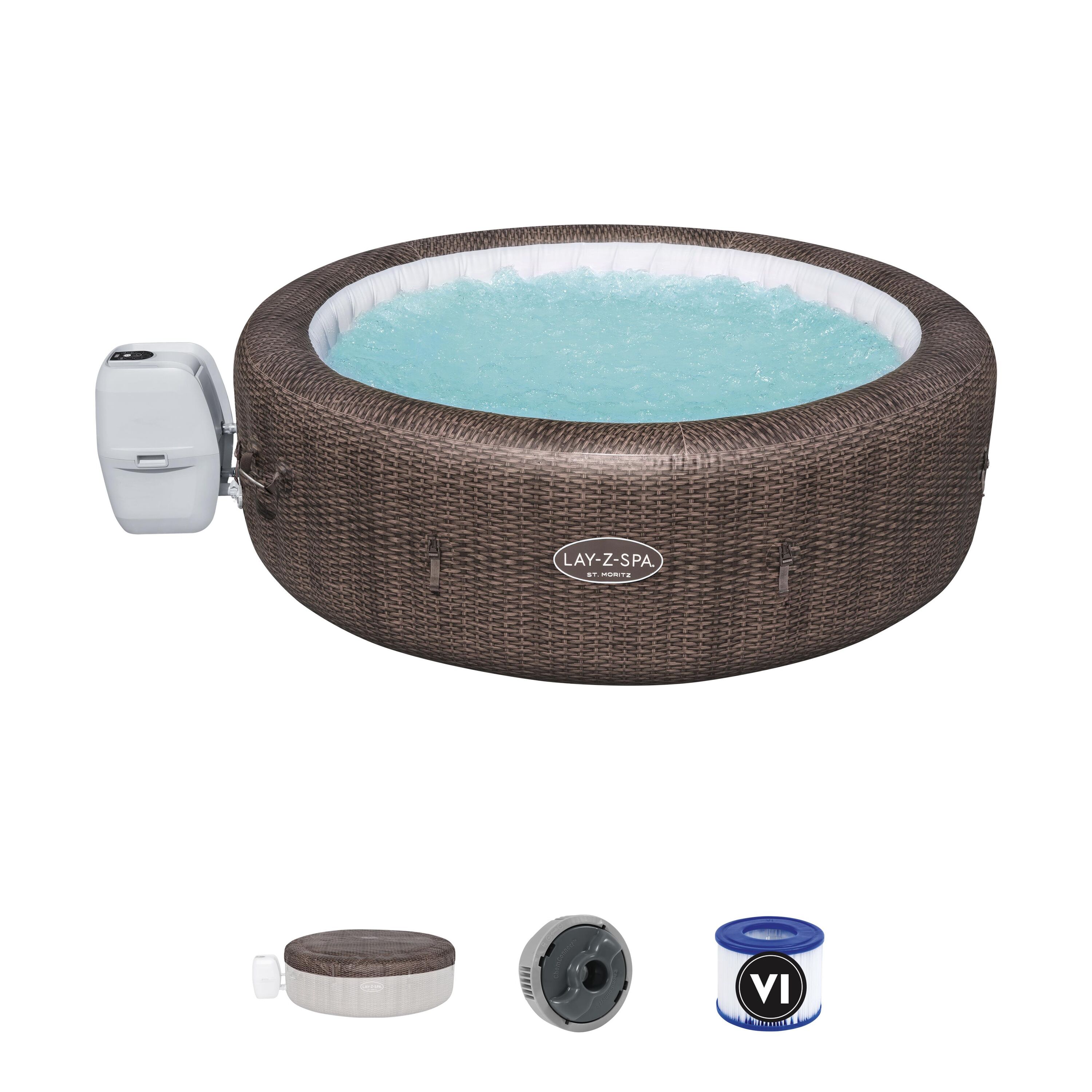 Idromassaggio gonfiabile Lay-Z-Spa St. Moritz AirJet 5-7 persone con app