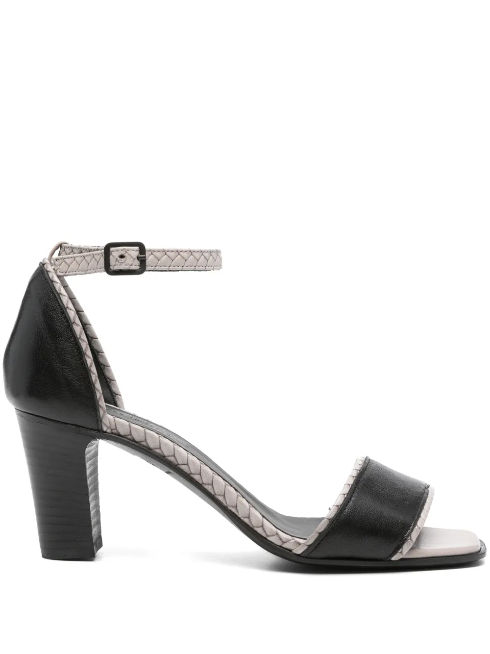 Pantanetti 80mm leather sandals - Nero