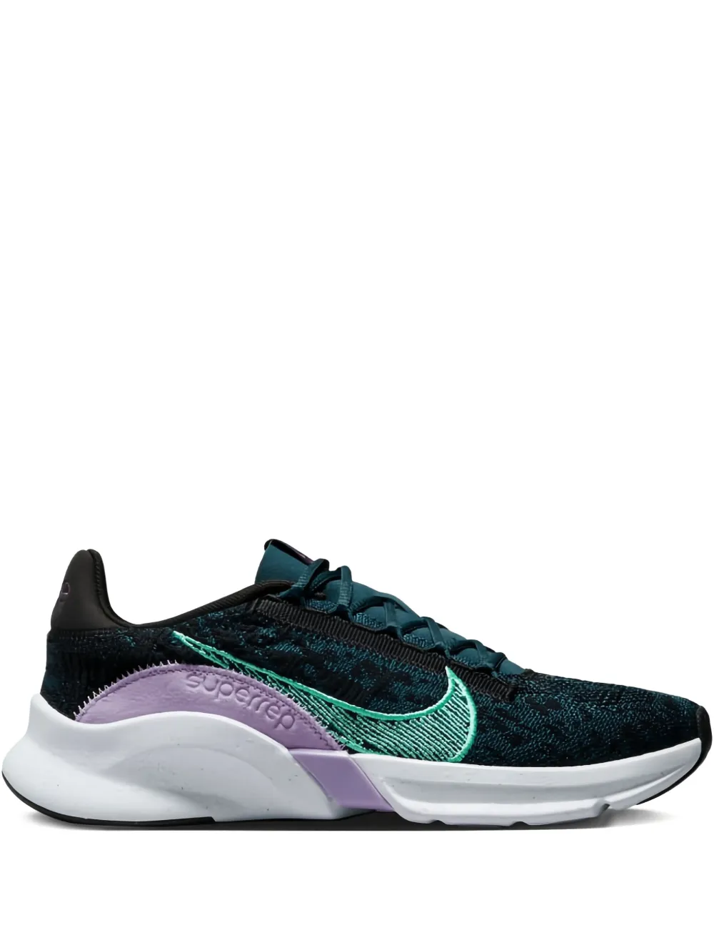 Nike SuperRep Go 3 Nn Fk "Black Green Glow Armory Navy" sneakers - Verde