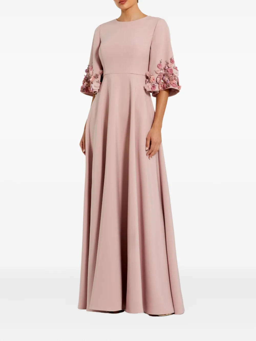 Mac Duggal floral-embellished maxi dress - Rosa
