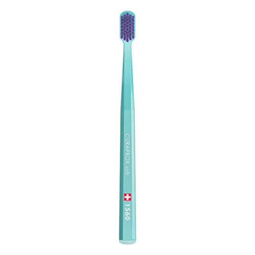 Curaprox Spazzolino Da Denti Cs 1560 Soft - Spazzolino Da Denti Manuale Per Adulti Con 1560 Setole Morbide Curen - Colore Casuale