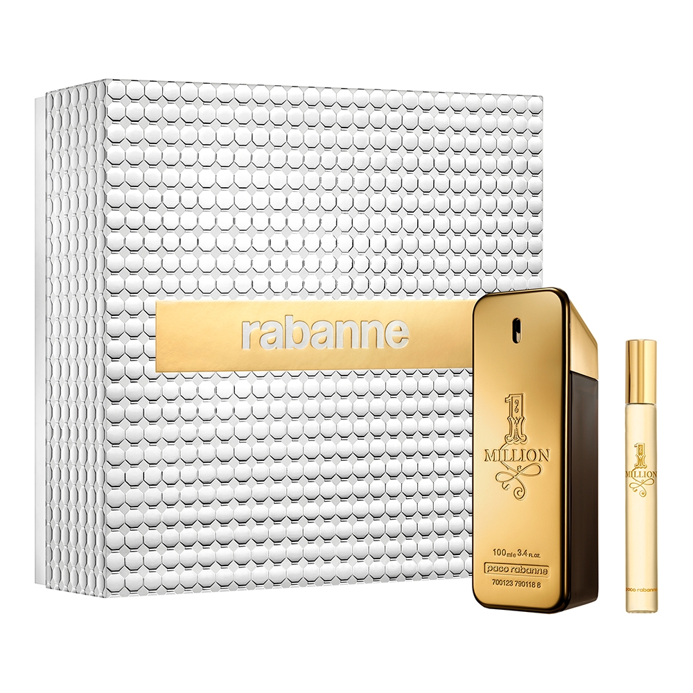 1 Million Eau de Toilette 100 ml + Travel size 10 ml 2 pz Uomo Paco Rabanne
