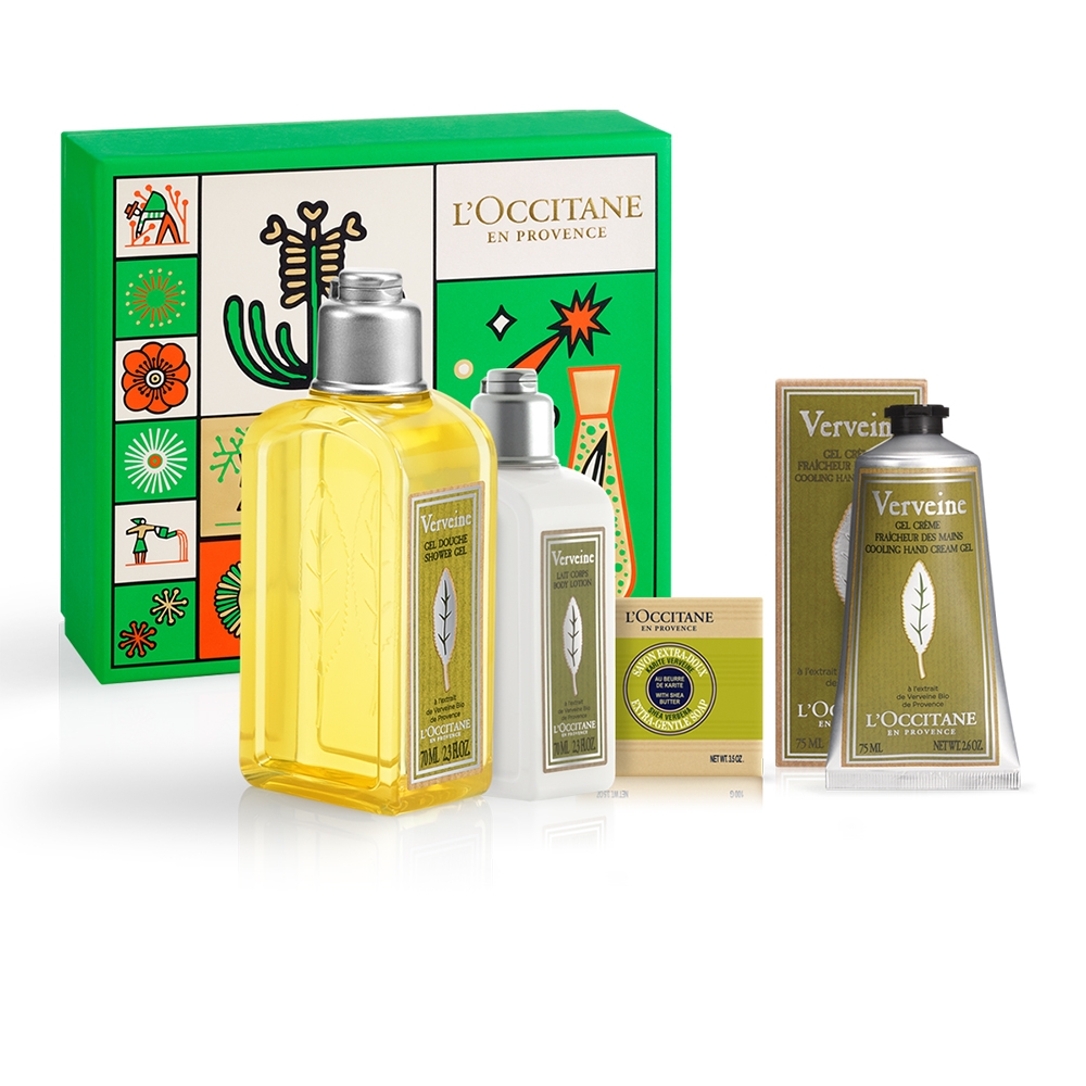 Cofanetto Corpo Verbena Gel Doccia, Latte Corpo, Crema Mani e Sapone Solido 4 pz L'Occitane En Provence