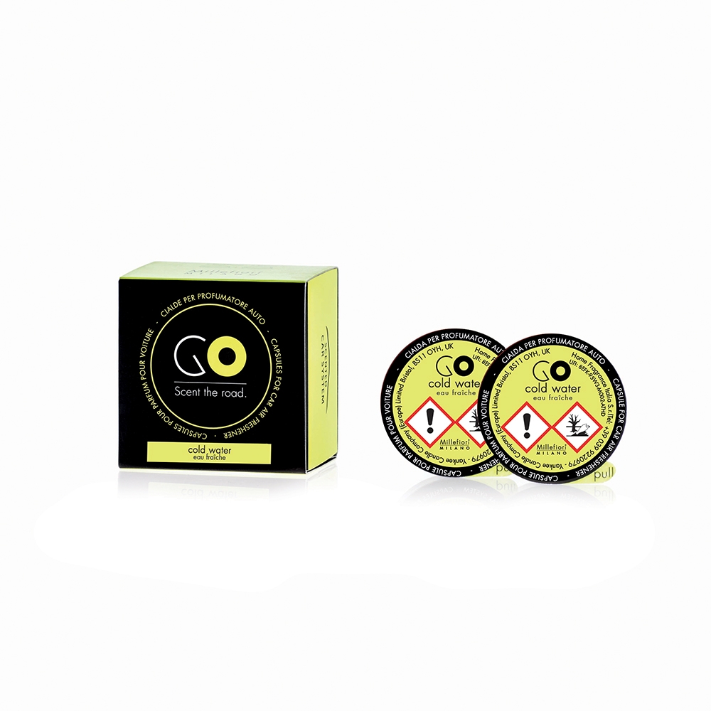 Air Freshener Go Cold Water Ricarica Profumatore Auto Millefiori