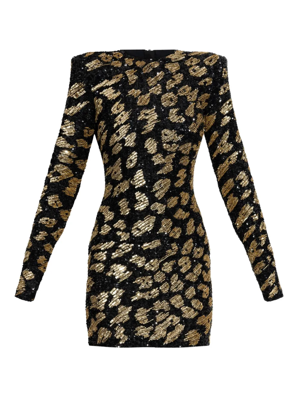 Balmain sequin-embellished mini dress - Nero