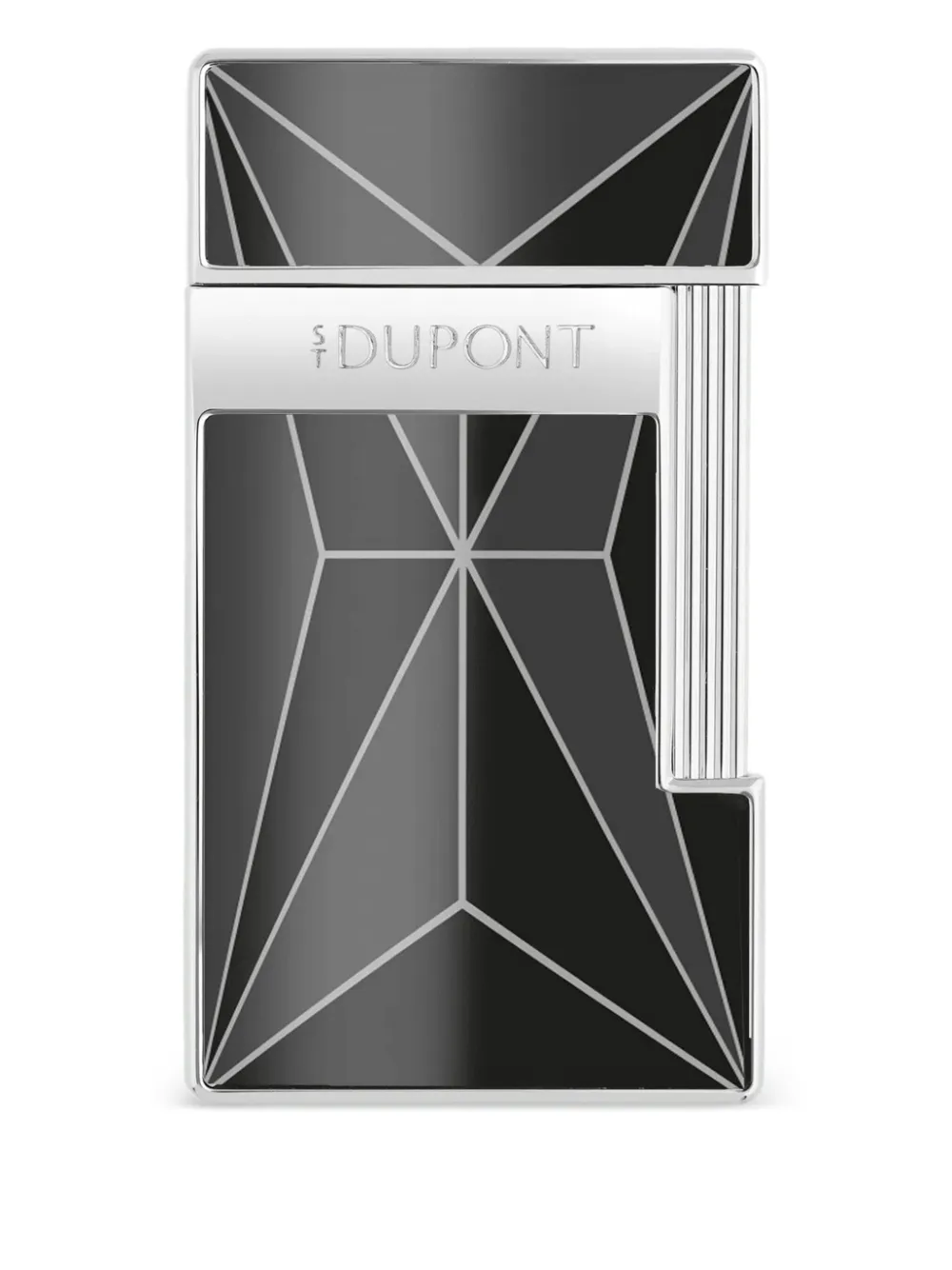 S.T. Dupont geometric-pattern lighter - Nero