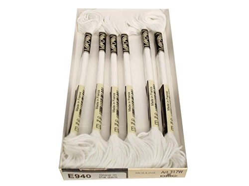 Dmc Bulk Buy Light Effects Embroidery Floss 8.7 Yards Glow In The Dark 317W-E940 By