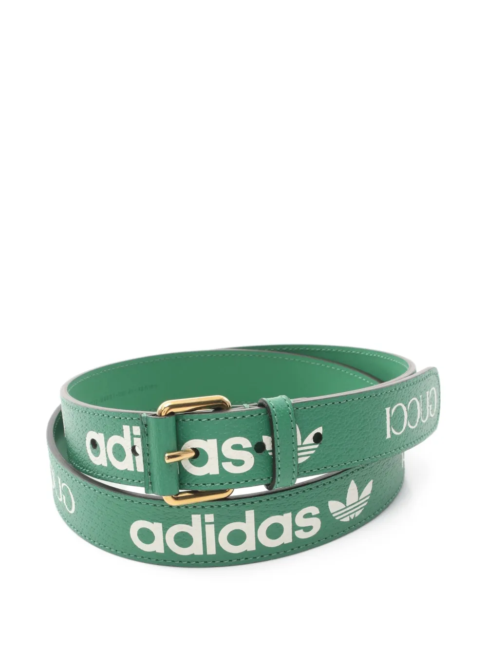 Gucci Pre-Owned × Adidas 2010s leather belt - Verde