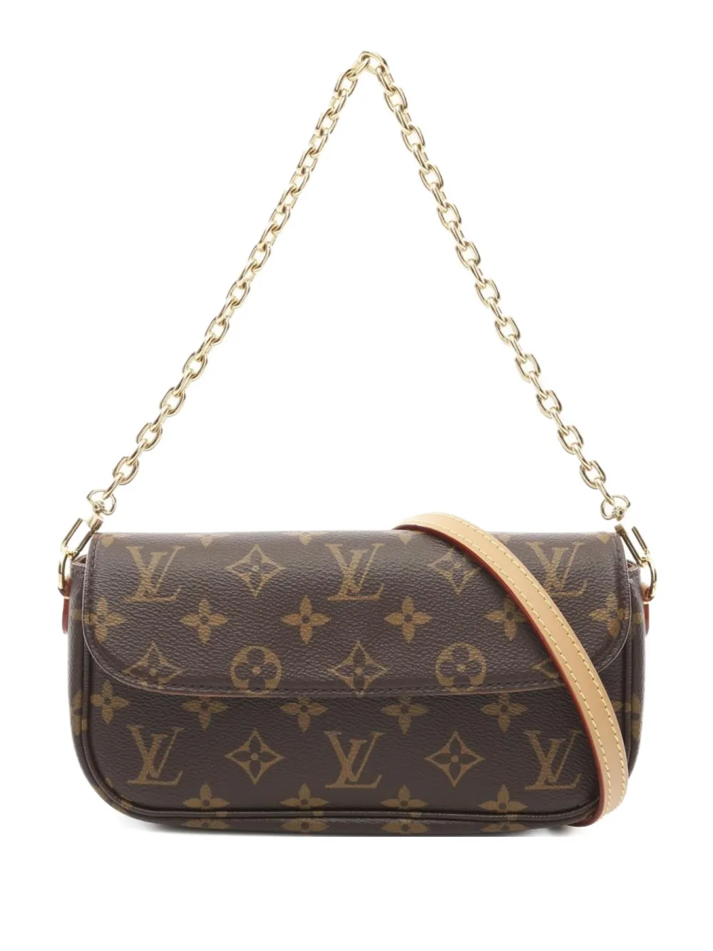 Louis Vuitton Pre-Owned 2021 Ivy wallet on chain - Marrone