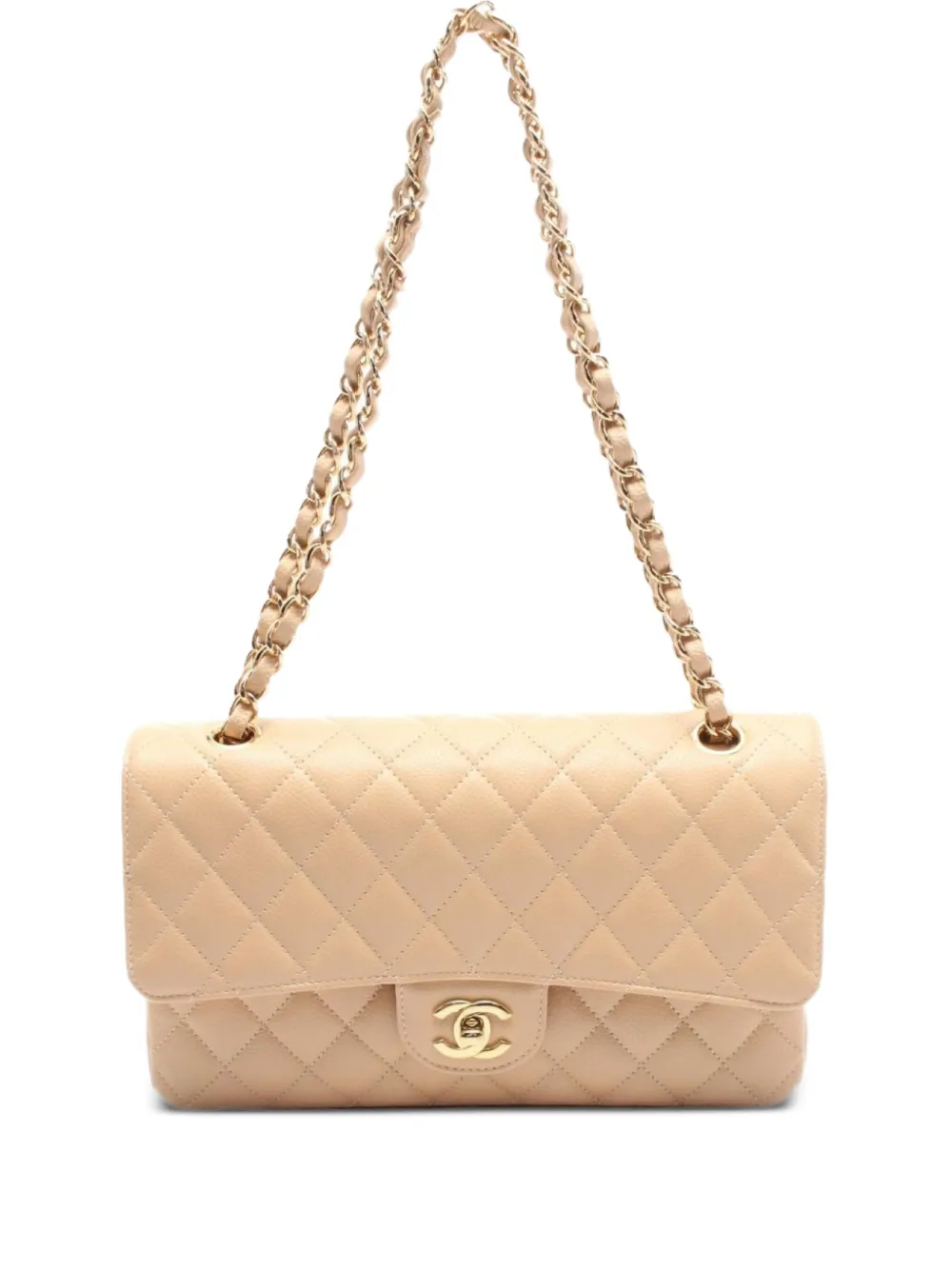 CHANEL Pre-Owned 2021s Matelasse W Flap Chain shoulder bag - Toni neutri