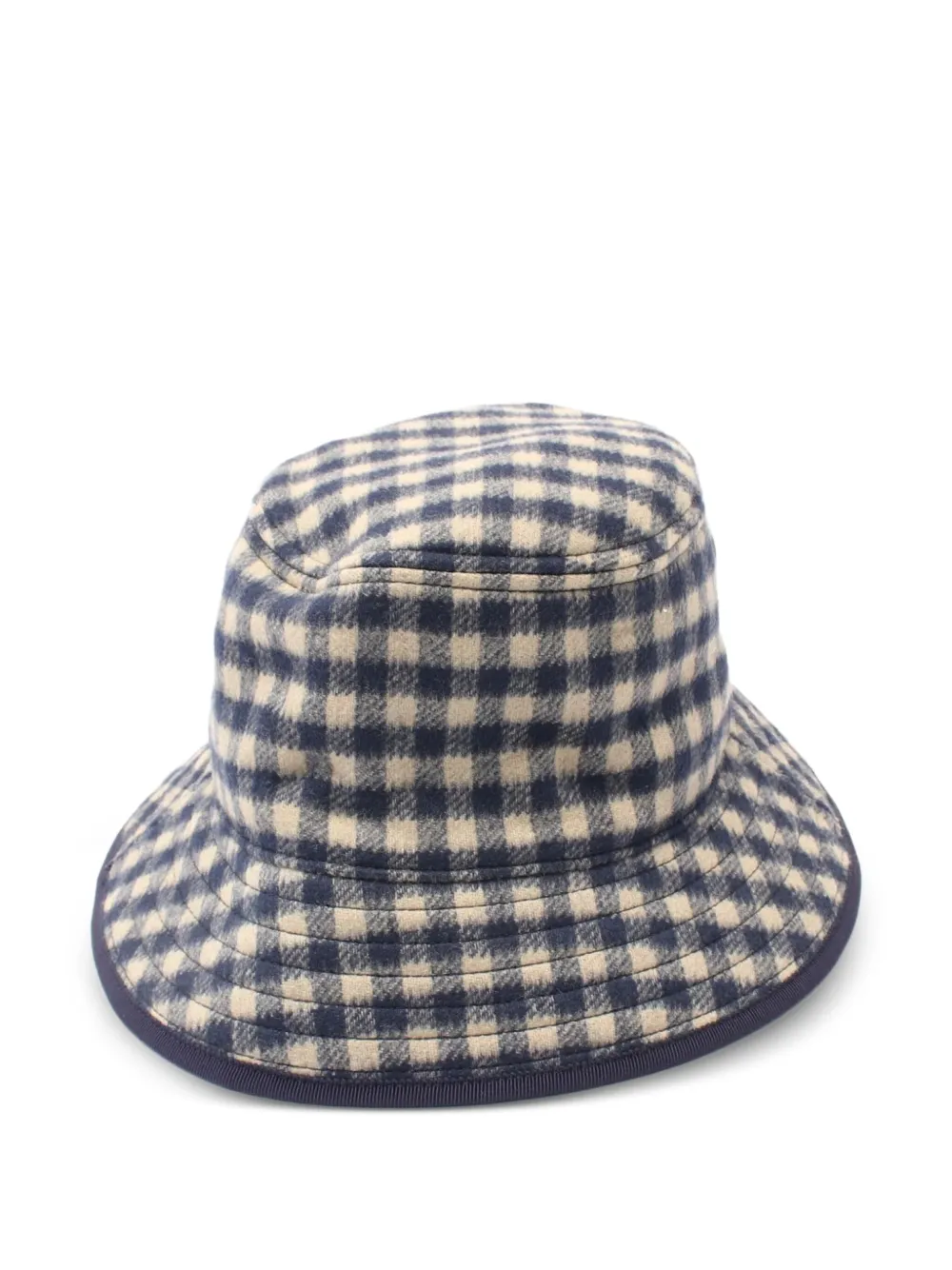 Gucci Pre-Owned 2010s checked wool bucket hat - Blu