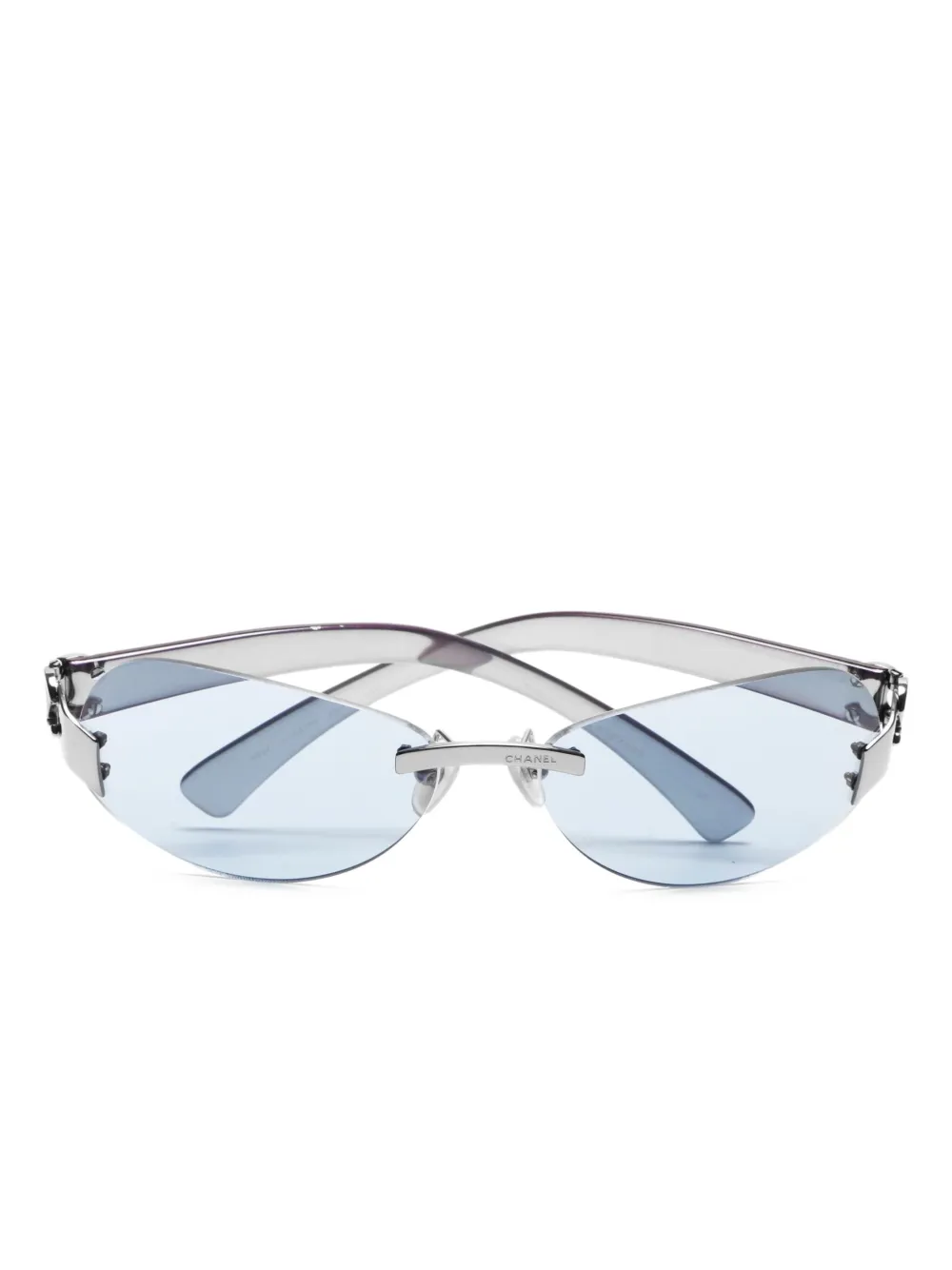 CHANEL Pre-Owned 1990-2010 rimless sunglasses - Argento