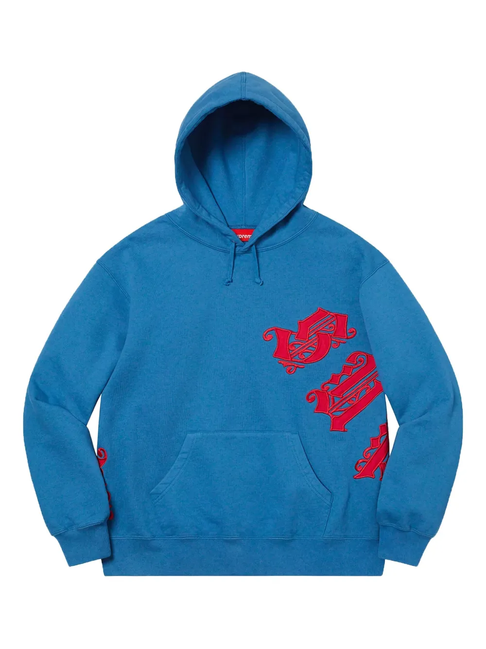 Supreme Old English Wrap hoodie - Blu